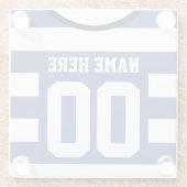  naam en nummer Soccer Jersey Onderzetter (Achterkant)