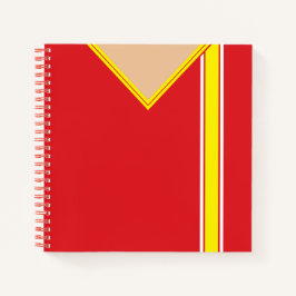 Naam en nummer Soccer Jersey Sjabloon Notitieboek