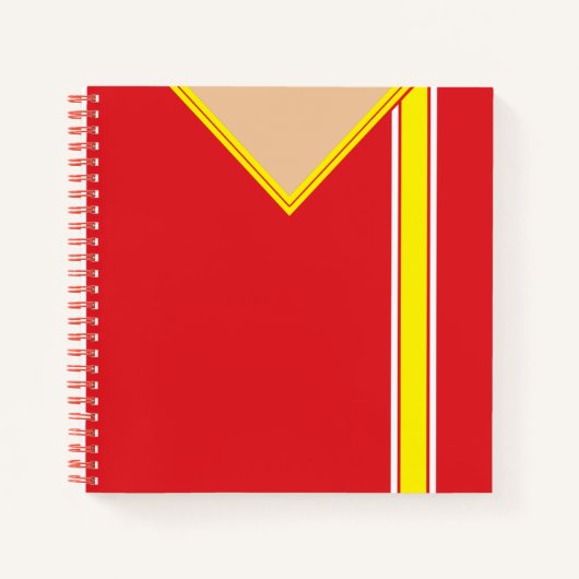 Naam en nummer Soccer Jersey Sjabloon Notitieboek (Voorkant)