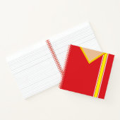 Naam en nummer Soccer Jersey Sjabloon Notitieboek (Binnen)