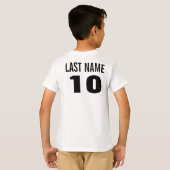 Naam en nummer t-shirts. t-shirt (Achterkant volledig)