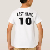 Naam en nummer t-shirts. t-shirt (Achterkant)