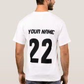 Naam en nummer toevoegen Funny Hockey Goalie T-shi T-shirt (Achterkant)