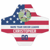 Naam en nummer van de Amerikaanse vlaggetspeler Voetbal (Enkel)