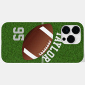 Naam en nummer van de persoonlijke football speler Case-Mate iPhone case (Achterkant (horizontaal))