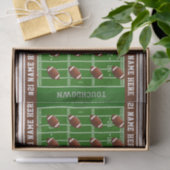 Naam en nummer van gepersonaliseerd Football Tissuepapier (Geschenk)