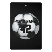 Naam en nummer van voetbal Player Mini Klembord (Achterkant)