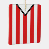 Naam en nummer Voetbal Football Jersey Sjabloon Keramisch Ornament (Rechts)