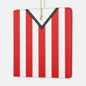 Naam en nummer Voetbal Football Jersey Sjabloon Keramisch Ornament (Links)