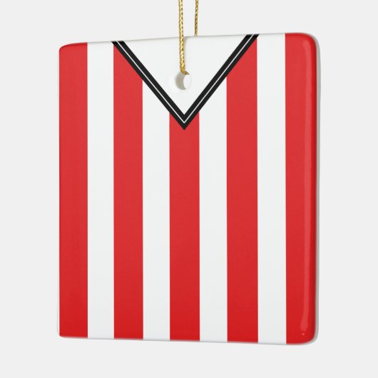 Naam en nummer Voetbal Football Jersey Sjabloon Keramisch Ornament (Links)