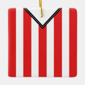 Naam en nummer Voetbal Football Jersey Sjabloon Keramisch Ornament (Voorkant)