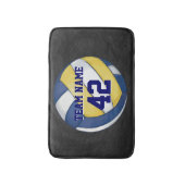 Naam en nummer volleybalteam badmat (Voorkant Verticaal)