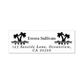 Naam en retouradres kustbries  zelfinktende stempel (Design)