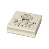 Naam en retouradres van de aangepaste shell-reeks rubberstempel (Stempel)