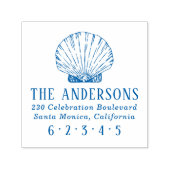 Naam en retouradres van de aangepaste shell-reeks zelfinktende stempel (Design)