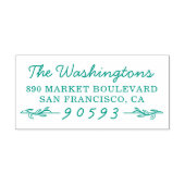 Naam en retouradres van de botanische bijkantoren   zelfinktende stempel (Design)