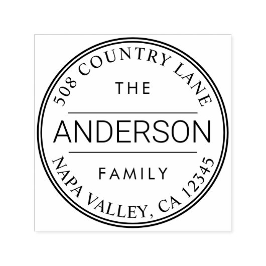 Naam en retouradres van Sello Automático Zelfinktende Stempel (Design)