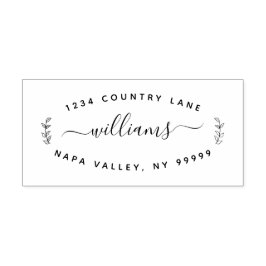 Naam en retouradres: zelfinkend stempel