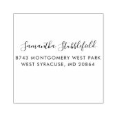 Naam en retouradresscript toevoegen rubberstempel (Afrduk)