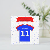 naam en tekst bedankkaartje 11e verjaardag kaart (Staand voorkant)