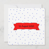 naam en tekst bedankkaartje 11e verjaardag kaart (Achterkant)