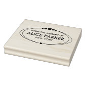  naam en tekst uit de bibliotheek van rubberstempel (Stempel)