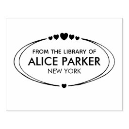  naam en tekst uit de bibliotheek van rubberstempel