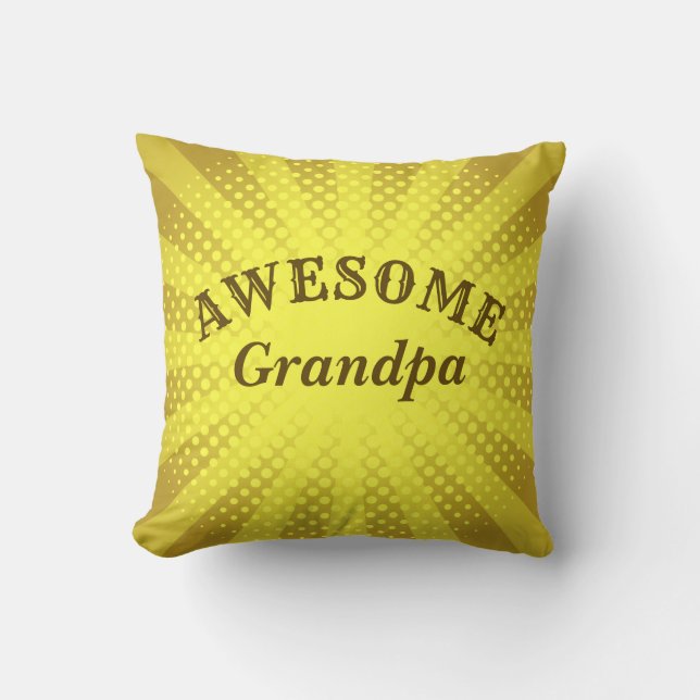 Naam en tekst wijzigen - Geweldige opa opa Kussen (Voorkant)