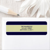 Naam en terugzendadres zeemacht etiket (Insitu)