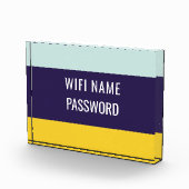 Naam en wachtwoord van Beach Wifi Fotoblokken (Rechts)
