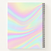 Naam esthetisch holografisch monogram notitieboek (Achterkant)