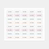 Naam Etiketten voor kleding Labels (Vel)