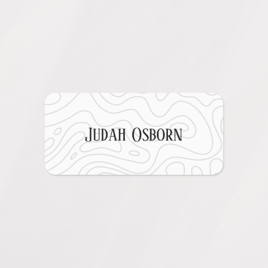 Naam Etiketten voor kleding Labels (Design 1)