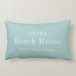 Naam familie Beach House Kussen<br><div class="desc">Beach House Family Name Anchor design. U kunt passende producten in het Beach Nautical collectie van de Naam van de Ontwerpfamilie vinden. U bent welkom om mijn winkel te bezoeken voor mooiere producten.</div>