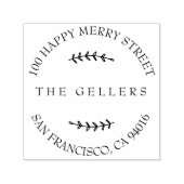 Naam familie van externe filiaal — Retouradres Zelfinktende Stempel (Design)