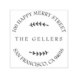 Naam familie van externe filiaal — Retouradres Zelfinktende Stempel