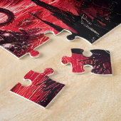 Naam, Fantasy Vuurdraak met Schedels Legpuzzel (Zijkant)