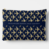 Naam Faux Gold Vliegtuigen Reizen Etui (Voorkant)