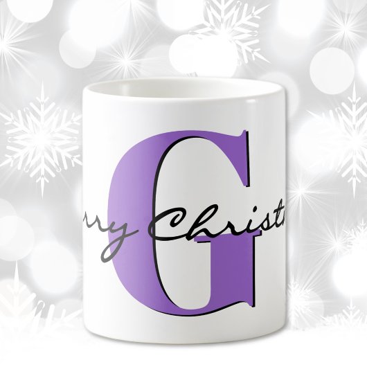 Naam, Februari Amethyst | Prettig Kerstfeest Koffiemok