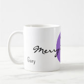 Naam, Februari Amethyst | Prettig Kerstfeest Koffiemok (Links)