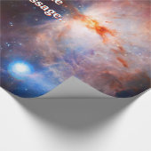 Naam, Flame Nebula in Orion, intrigerend diepe rui Cadeaupapier (Hoek)