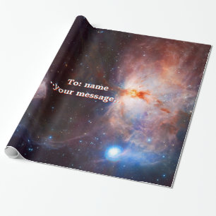 Naam, Flame Nebula in Orion, intrigerend diepe rui Cadeaupapier