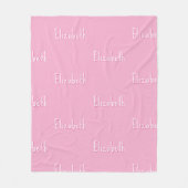 Naam fleece deken gepersonaliseerd cadeau voor kin (Voorkant)