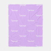 Naam Fleece Deken Lavendel Aangepaste Verjaardagsc (Voorkant)