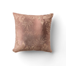 Naam Floral Pink Rose Gold Tropical Copper Grungy
