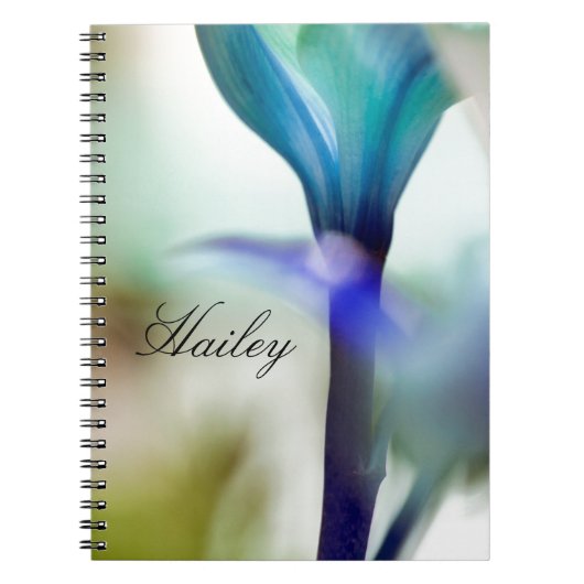  naam Floral Spiral Foto Notitieboek (Voorkant)