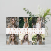 Naam Folie | Aankondiging foto-Afstuderen (Staand Voorkant)