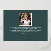 Naam Folie | Aankondiging foto-Afstuderen (Achterkant)