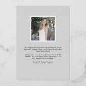 Naam Folie | Aankondiging van twee foto-Afstuderen (Achterkant)