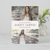 Naam Folie | Aankondiging van twee foto-Afstuderen (Staand Voorkant)